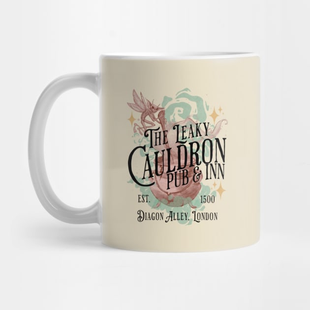 The Leaky Cauldron Pub and Inn Magical Drinks Design by Joaddo